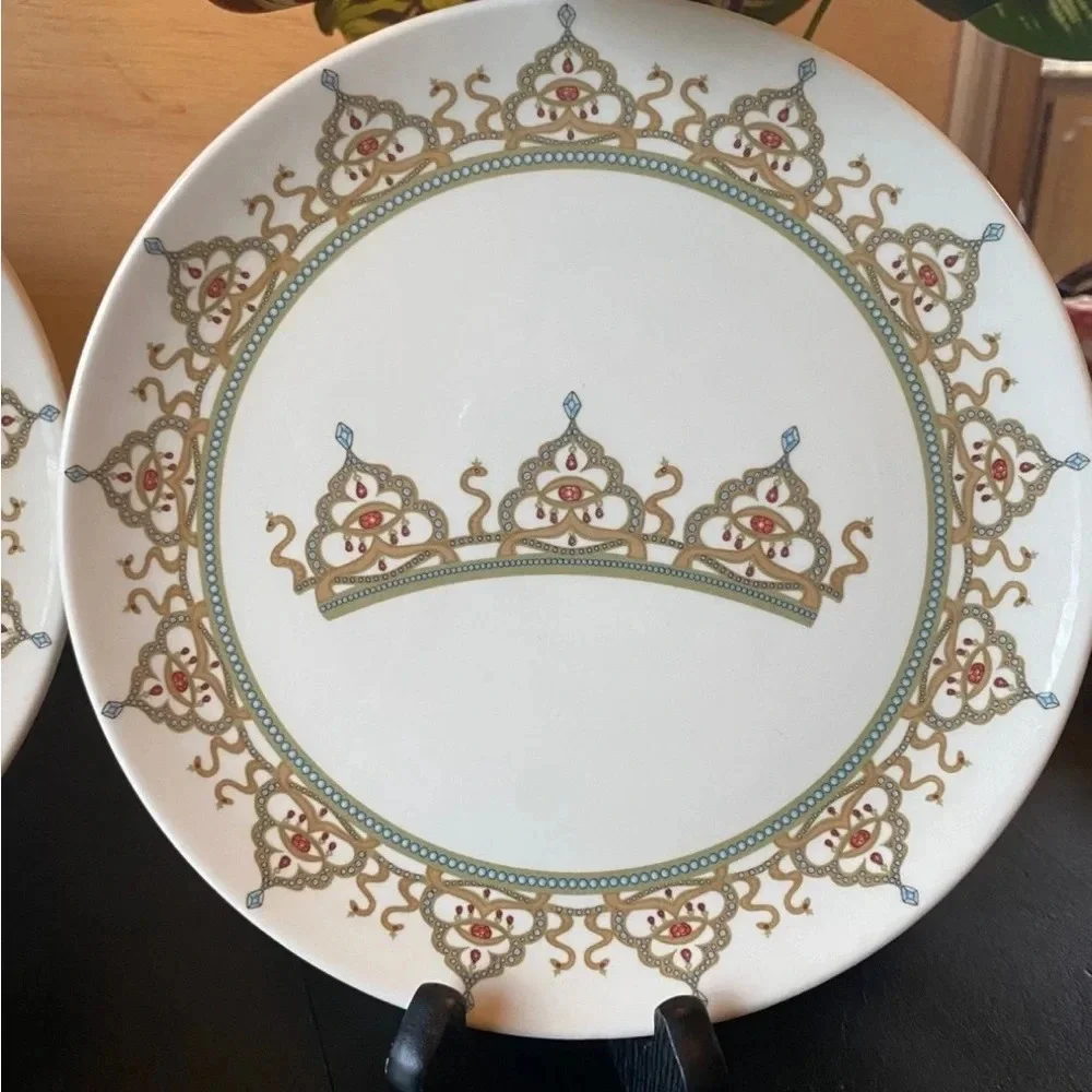Disneyland 50th Anniversary Dudson Collector Dessert Plates - Set of 2